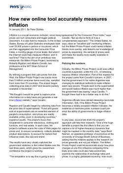 How new online tool accurately measures inflation