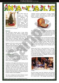 Novena Christmas Eve A Cultural Adventure (sample page)