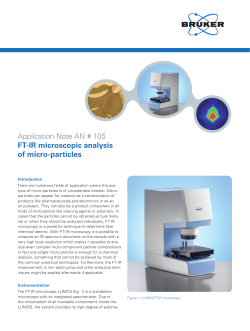 Application Note AN # 105 FT-IR microscopic analysis of micro