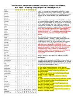 16th Amendment - National Liberty Alliance