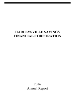 Annual Report - Harleysville Savings Bank