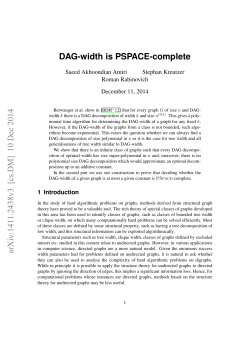 DAG-width is PSPACE-complete arXiv