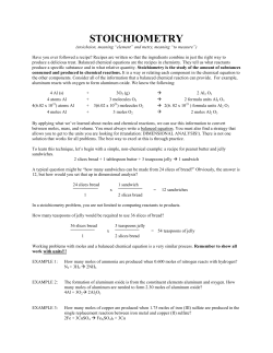 stoichiometry - WordPress.com