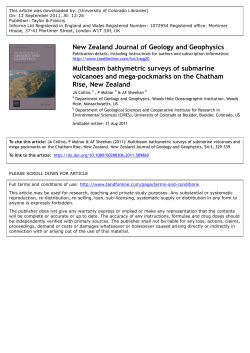 Multibeam bathymetric surveys of submarine volcanoes and mega