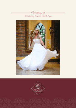 Check out our new Wedding Brochure 2017