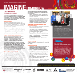 Imagine Tomorrow: A better world through biofuels