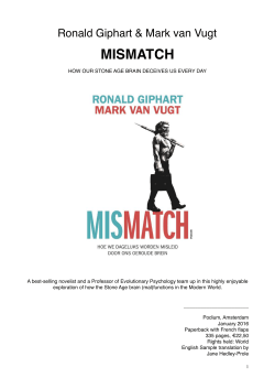 mismatch - Prof. Mark van Vugt
