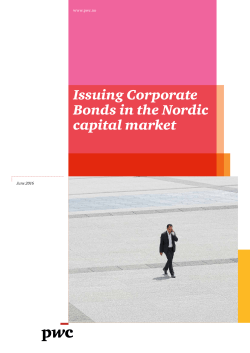 Issuing Corporate Bonds in the Nordic capital market