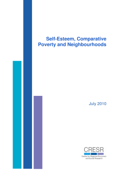 Self-Esteem, Comparative Poverty and Neighbourhoods