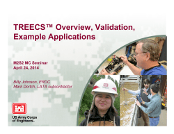 TREECS™ Overview, Validation, Example Applications - CLU-IN