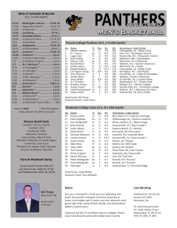 Ferrum College Panthers (5-5, 1-0 USA South) Piedmont College