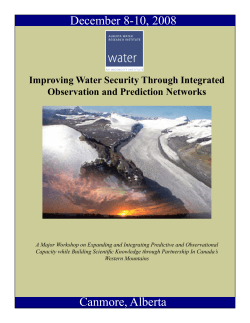 12 page Water brochure Bob Sandford REV dec 2.indd