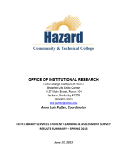 Sp2013 - Hazard Community And Technical College