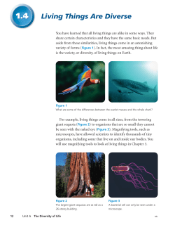 Living Things Are Diverse 1.4