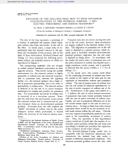 EXPOSURE OF THE ISOLATED FROG SKIN TO HIGH POTASSIUM