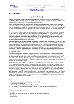 Jgst. 9 The Ku Klux Klan