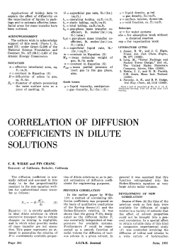 Correlation of diffusion coefficients in dilute solutions