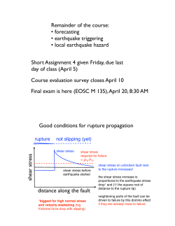Final exam is here (EOSC M 135), April 20, 8:30 AM Course