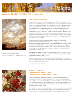 the Palette - The Irvine Museum