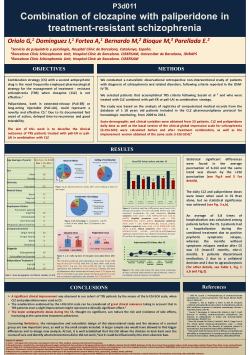 Combination of clozapine with paliperidone in treatment