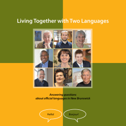Living Together with Two Languages