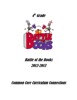 4th Grade Battle of the Books 2012