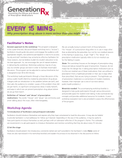 Facilitator`s Notes - The Ohio State University College of Pharmacy