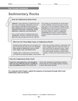 Sedimentary Rocks