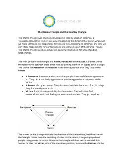 The Drama Triangle and the Healthy Triangle