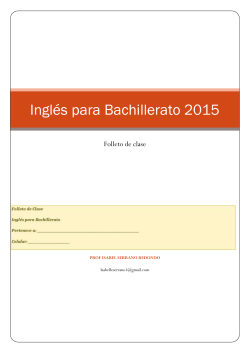 Ingl&eacute;s para Bachillerato 2015
