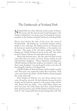 The Dashwoods of Norland Park