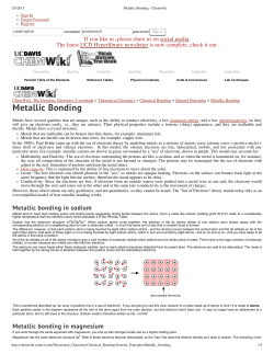 Metallic Bonding - Chemwiki