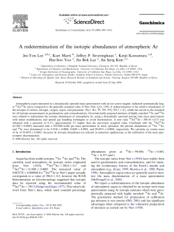 A redetermination of the isotopic abundances of atmospheric Ar