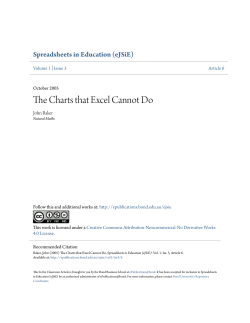 The Charts that Excel Cannot Do