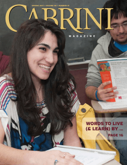 Cabrini Magazine Spring 2011