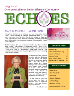 Spirit of Otterbein &mdash; Connie Fisher May 2017