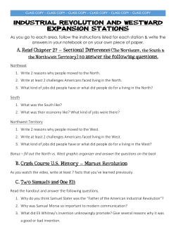 Industrial Revolution and Westward Expansion