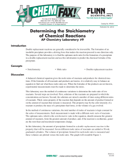 AP Chemistry Laboratory #9