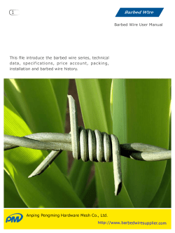 Barbed Wire Barbed Wire User Manual