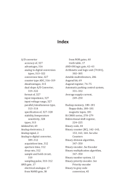 A/D converter accuracy of, 327 advantages, 316 analog to digital