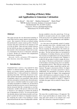 Modeling of Rotary Kilns and Application to Limestone
