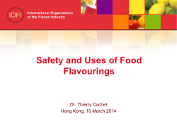 International Organization of The Flavor Industry (IOFI)