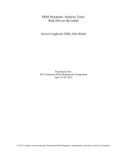ERM Stochastic Analysis Tools: Risk Drivers Revealed