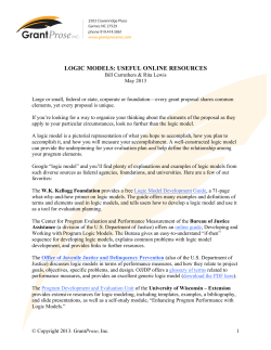 Logic Model Resources
