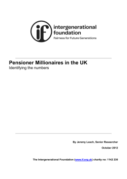 Pensioner Millionaires in the UK: Identifying the Numbers