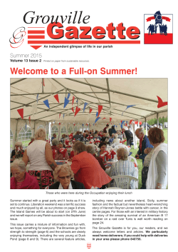 GG Summer 2015 - Parishes of Jersey
