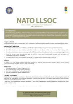 nato ll soc, course curriculum