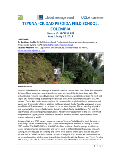 TEYUNA -CIUDAD PERDIDA FIELD SCHOOL, COLOMBIA