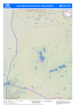 Iraq- Ninewa Governorate, Ba`aj District
