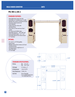 PN: WU-2.5M-2 - Conveyor Technologies